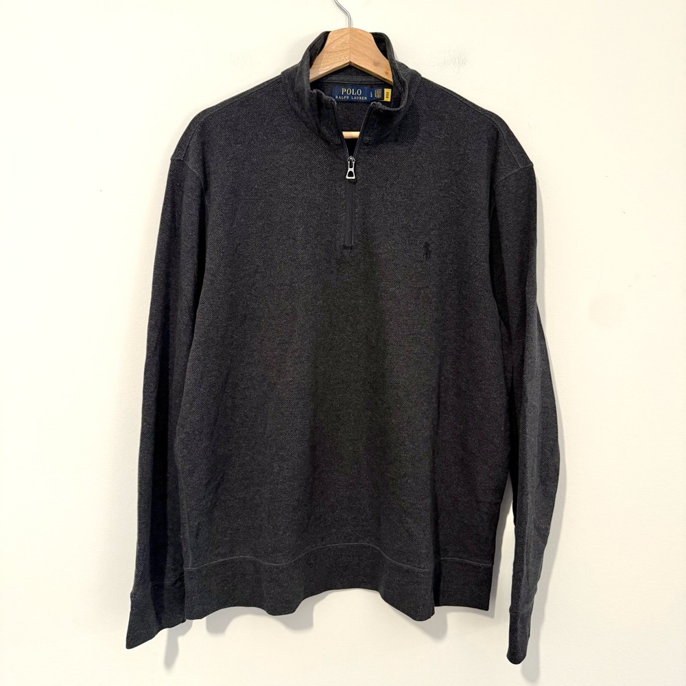 Polo Ralph Lauren Herringbone Jersey Quarter Zip Pullover